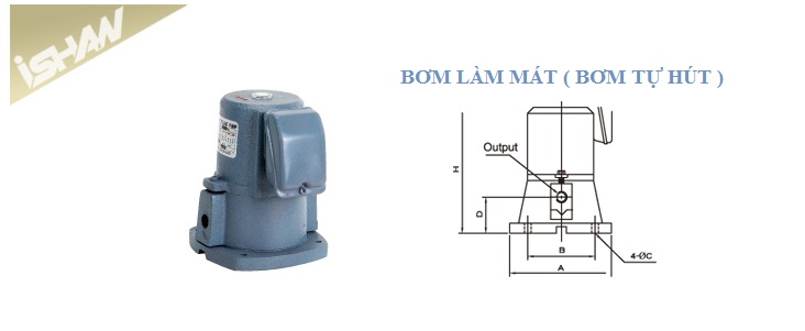 Bơm làm mát - tự hút Ishan