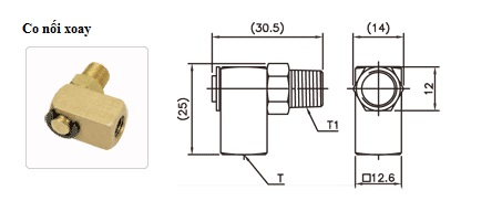 Co nối xoay PC ISHAN Co nối xoay PC ISHAN