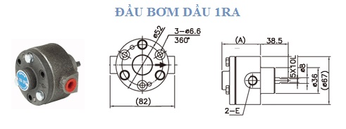 Đầu bơm dầu 1RA-2FS ISHAN Đầu bơm dầu 1RA-2FS ISHAN