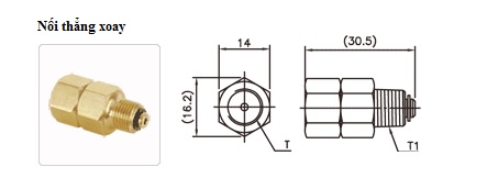 Khớp nối thẳng xoay PM ISHAN Khớp nối thẳng xoay PM ISHAN