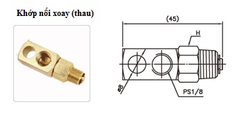 Khớp nối xoay có gá PQ ISHAN