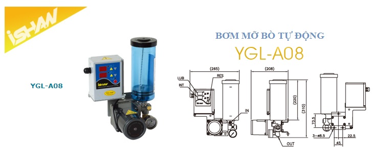 Máy bơm mỡ bờ tự động YGL - A08