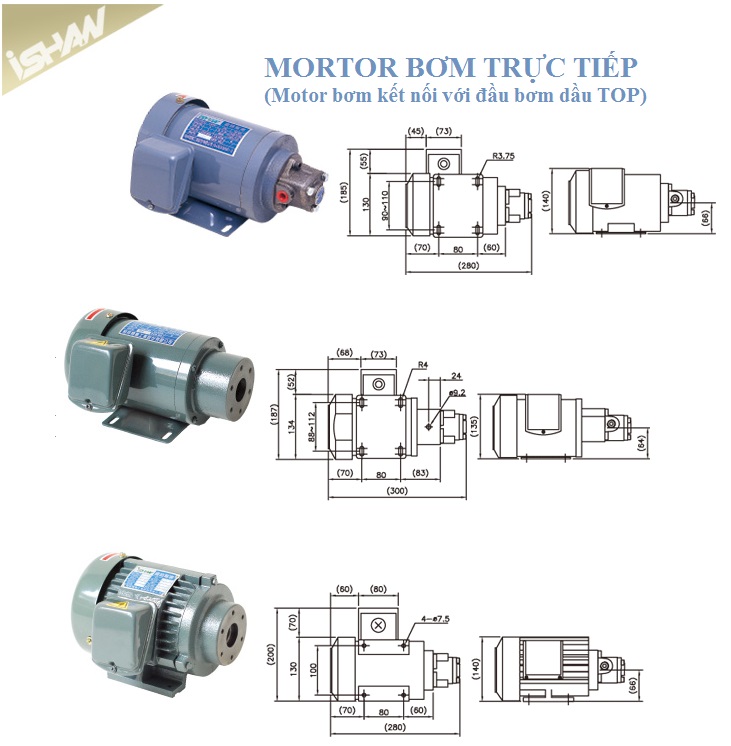 Motor bơm dầu trực tiếp